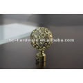 gold curtain rod finial